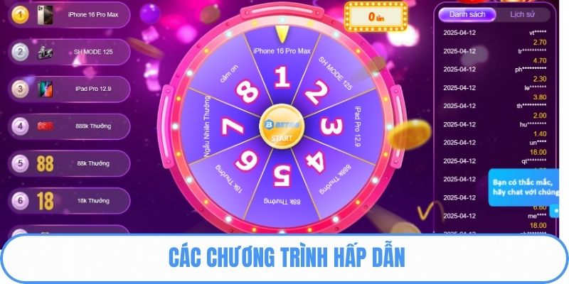 Các chương trình hấp dẫn